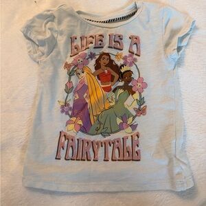 Disney Princess Light Blue Short Sleeve Tee